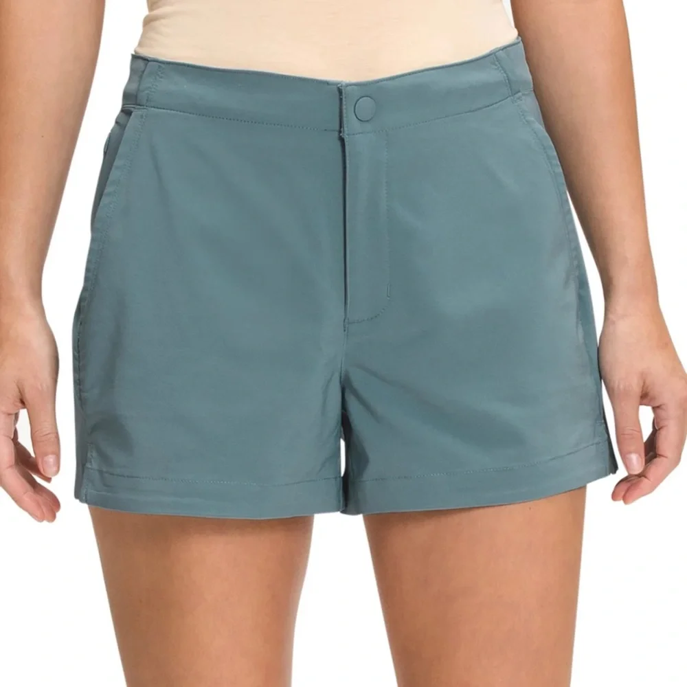 The North Face Women's Never Stop Wearing Shorts Blue/Green - Picture 1 of 2